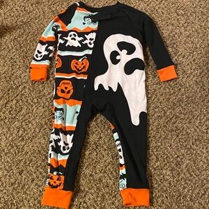 Celebrate Halloween Brand Size 6-9m Halloween Ghost and Pumpkin Kids One Piece